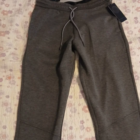Men's Charcoal Joggers with Drawstring Waist - Picture 5 of 8
